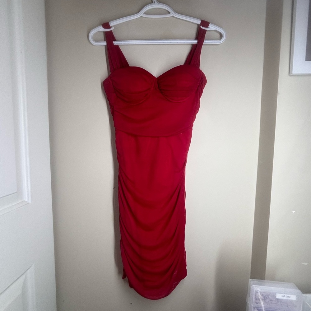 Streetwear Society Red Mini Dress